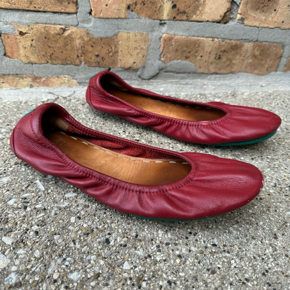 Tieks Classic Ballet Flats Cardinal Sz 7 - Picture 8 of 9